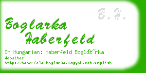 boglarka haberfeld business card